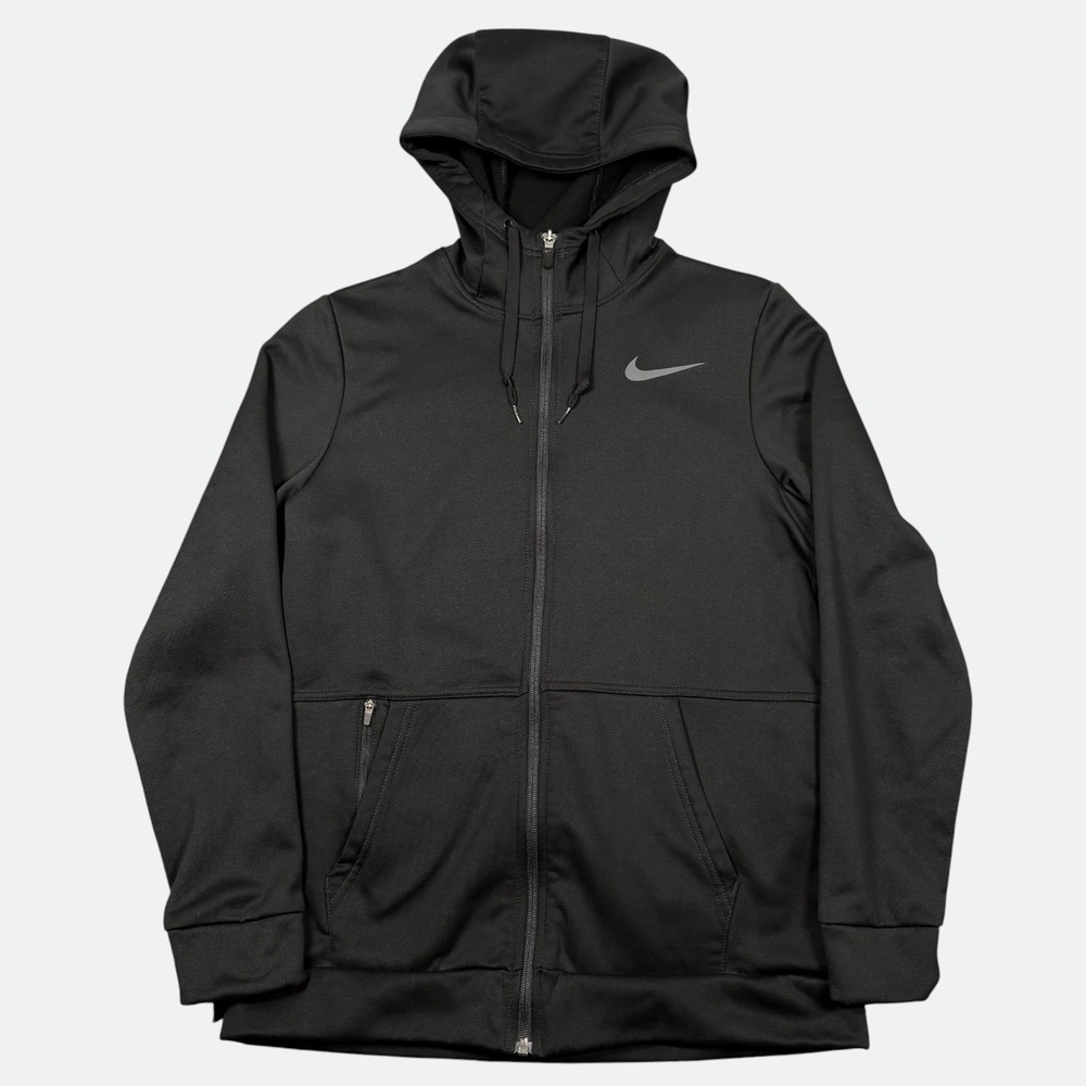 Nike Therma-FIT Hoodie Men Medium Black Full Zip Fleece Jacket